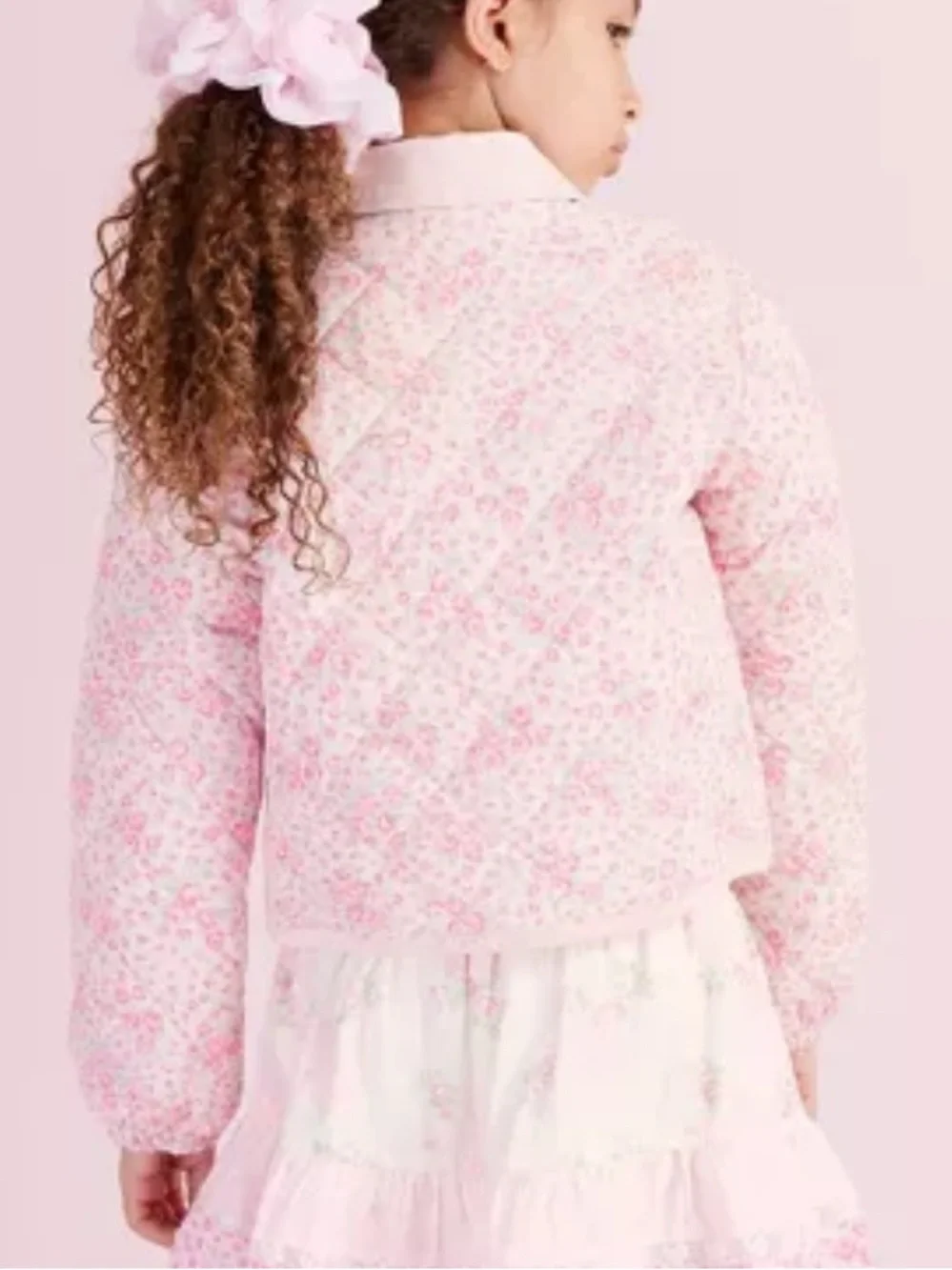 Girls' Charlotte Roseheart Quilted Barn Jacket - LoveShackFancy x Target Rose